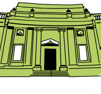 Bolton Museum picture in a cartoon format